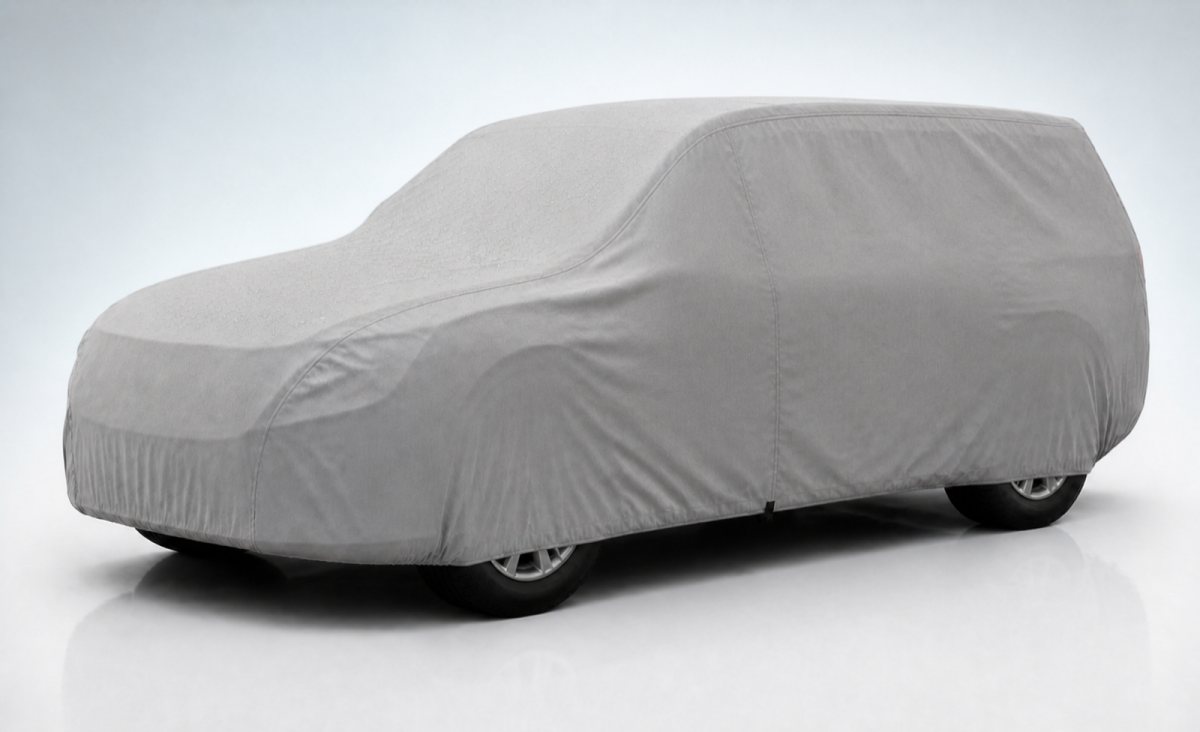 Deluxe car covers for SUV with rain protection and other features. 